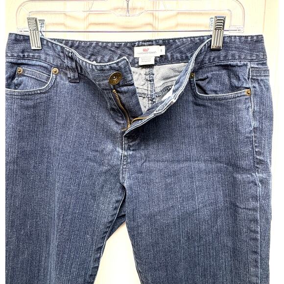 Vineyard Vines Jeans Dark Wash Skinny Mid Rise Womens Size 8 - Picture 4 of 5